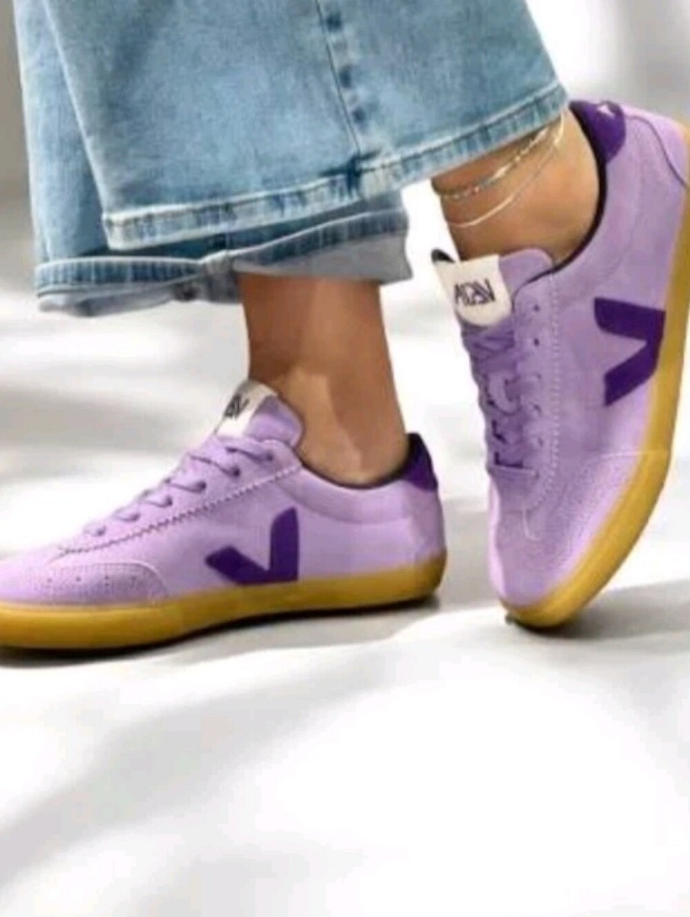 VEJA Volley Suede Sneakers Size W-11 Men's 9 Lavender Purple